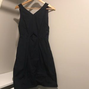 Madewell Black dress with key hole